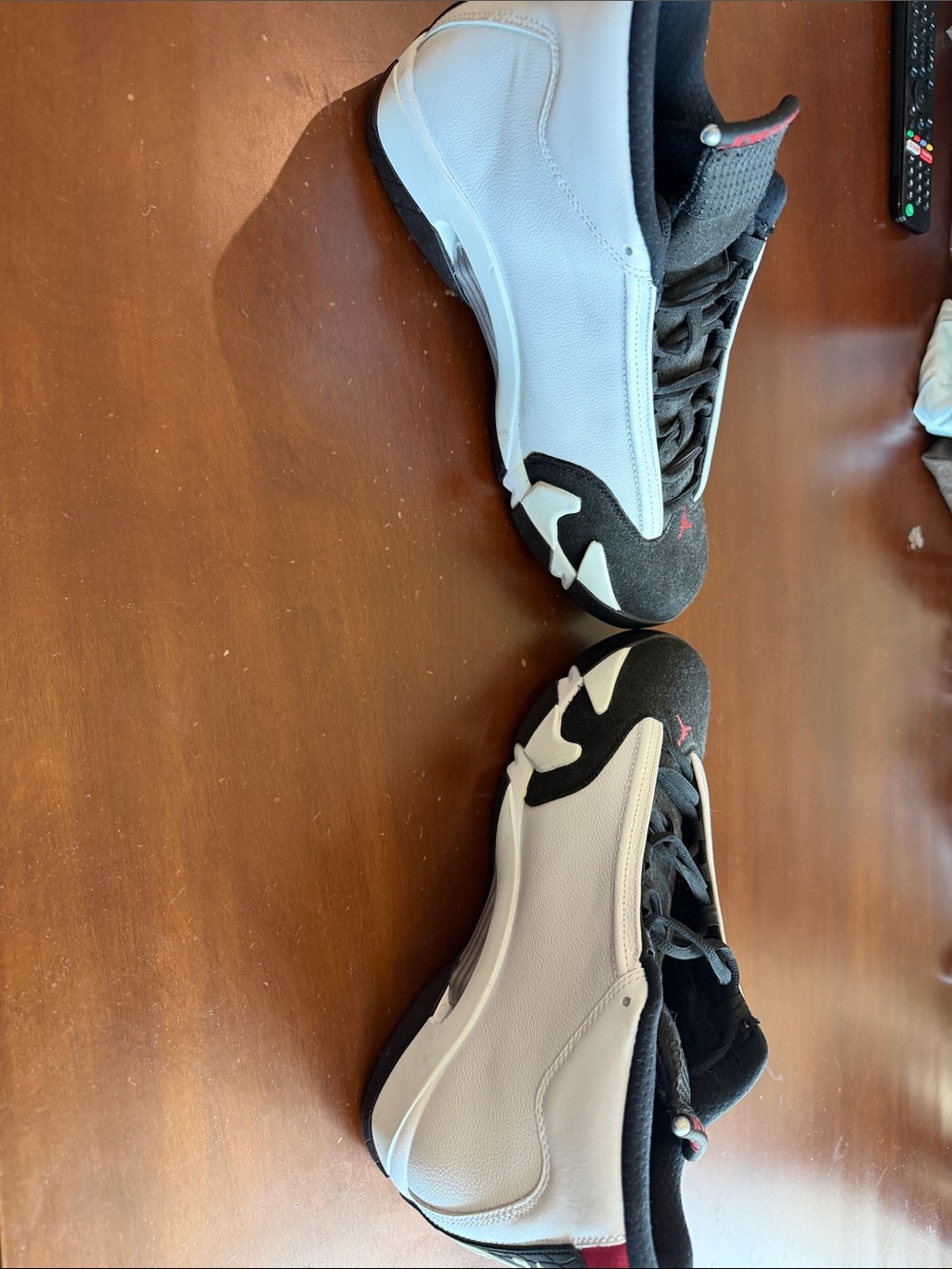 Nike Air Jordan 14 Retro "Black Toe" sneakers. - Picture 6 of 7